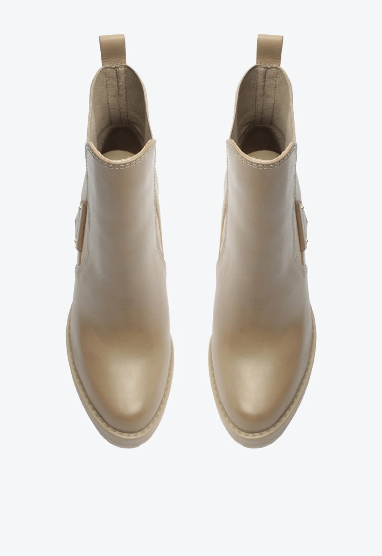 Bota Tratorada Salto Alto Marrom