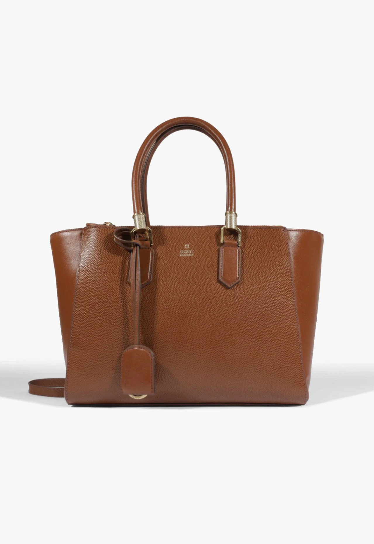 Bolsa Tote Grande Lauren Couro Marrom