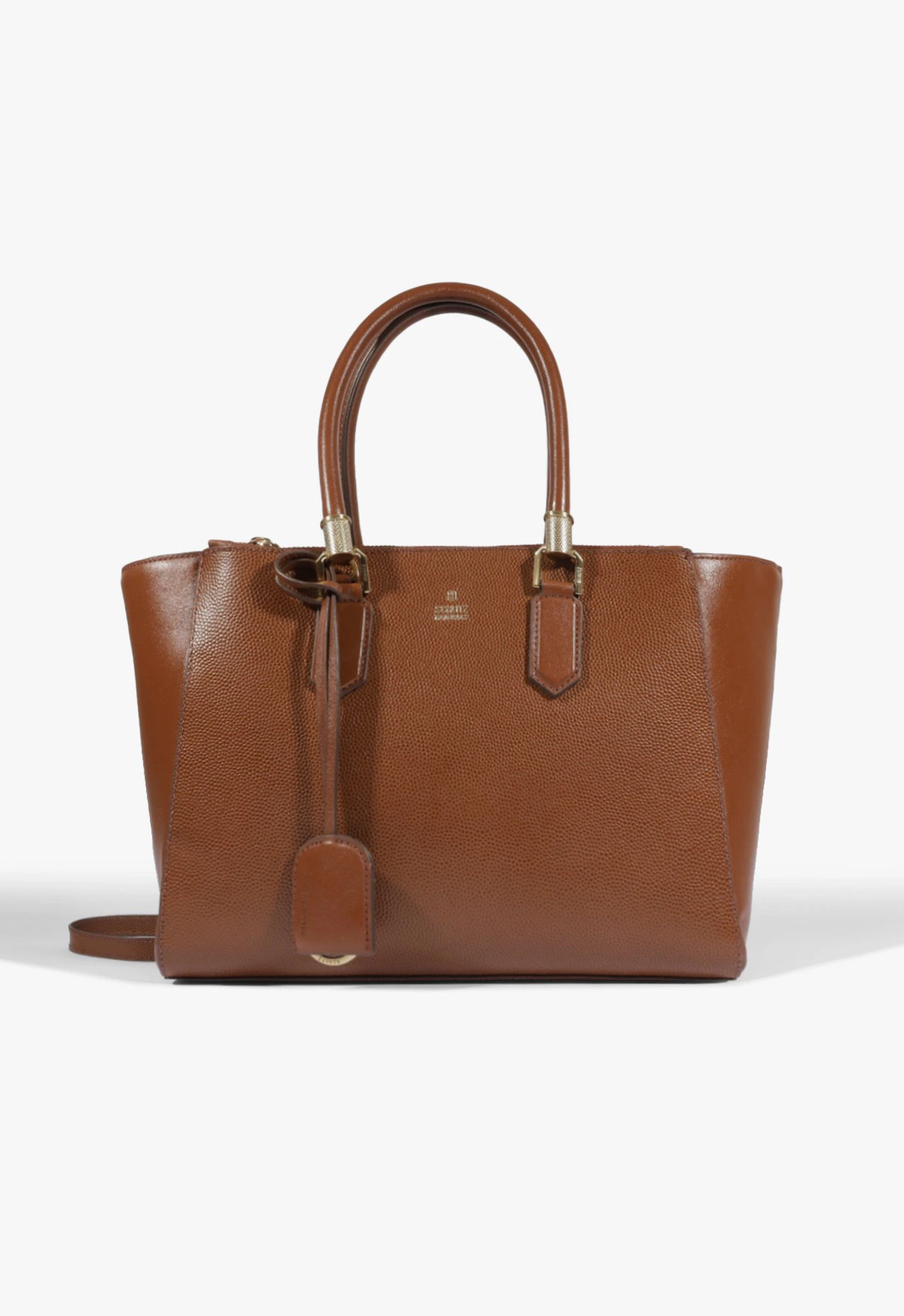 Bolsa Tote Grande Lauren Couro Marrom