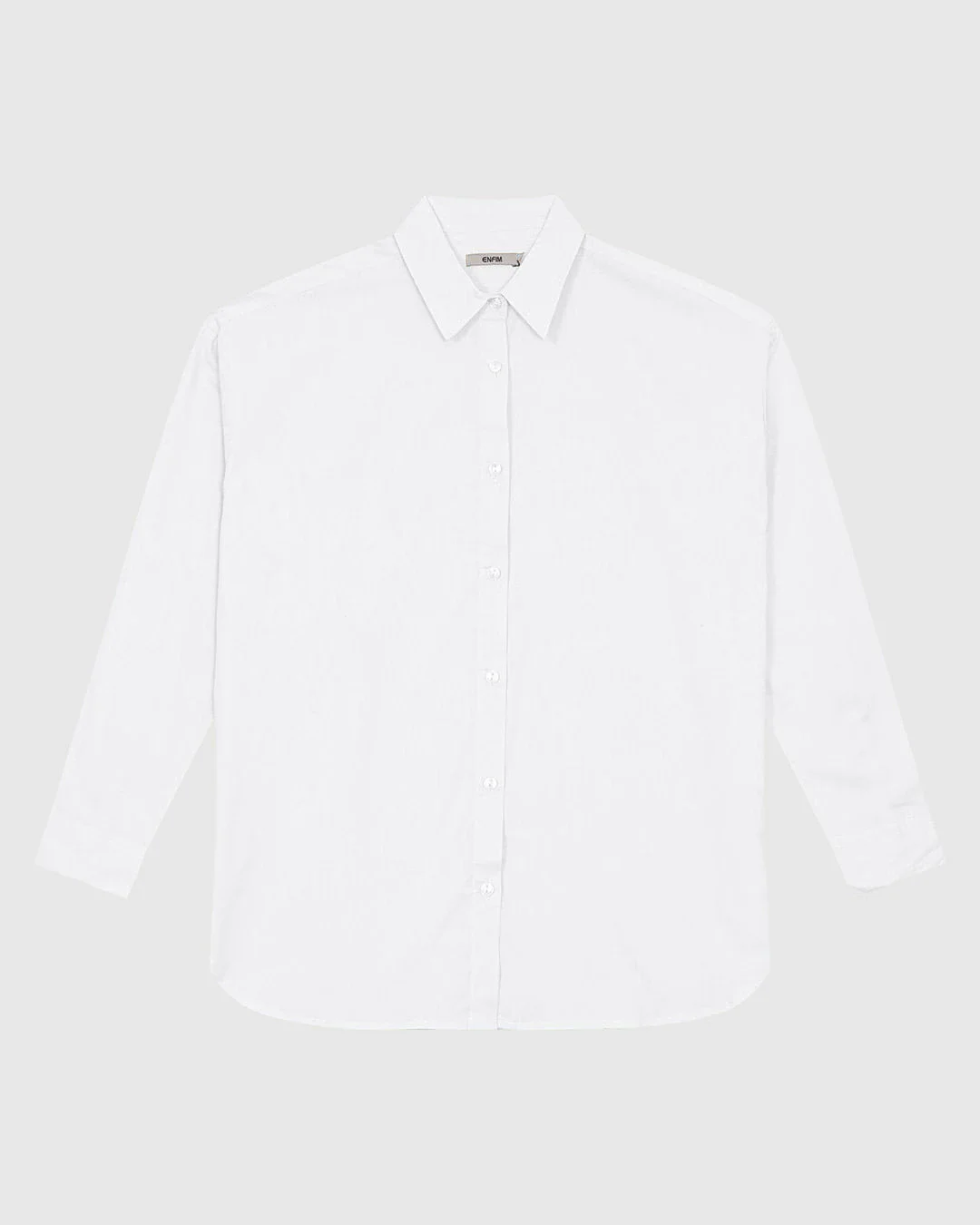 Camisa Feminina Oversized Manga Longa Em Tricoline - ENFIM