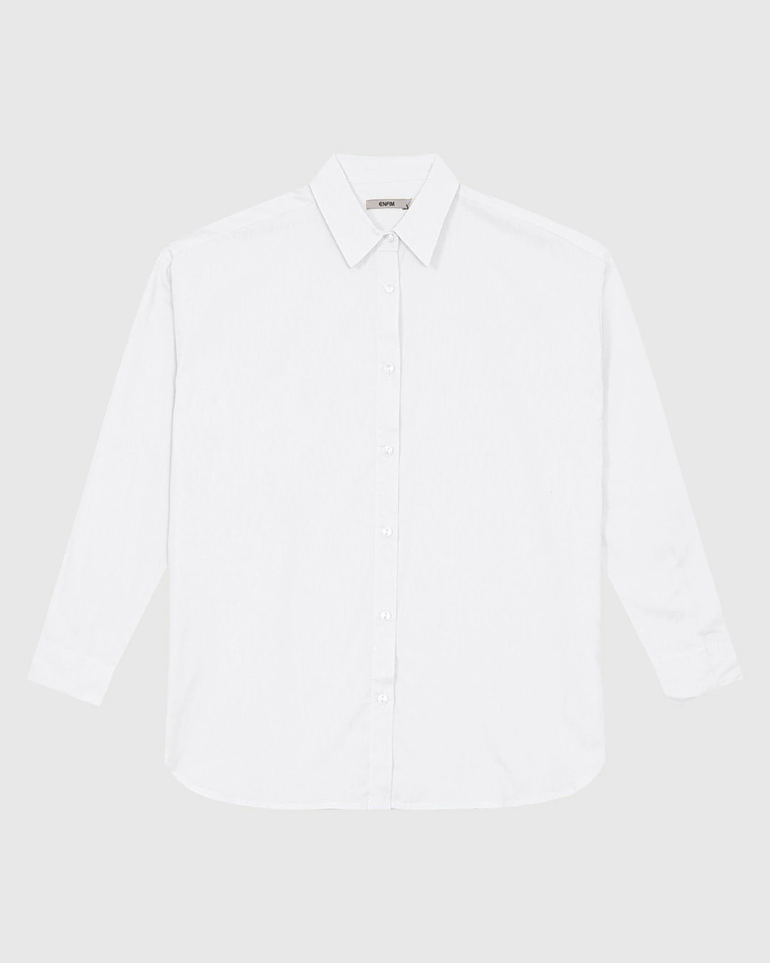 Camisa Feminina Oversized Manga Longa Em Tricoline - ENFIM