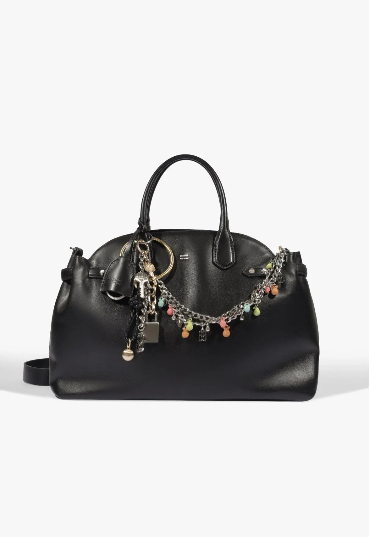 Bolsa Tote Broadway Summer Grande Couro Preta