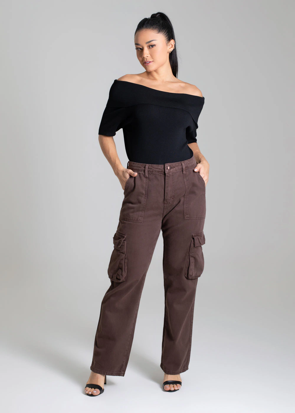 Calça Sarja Sawary Reta Petit - 280527 MARROM