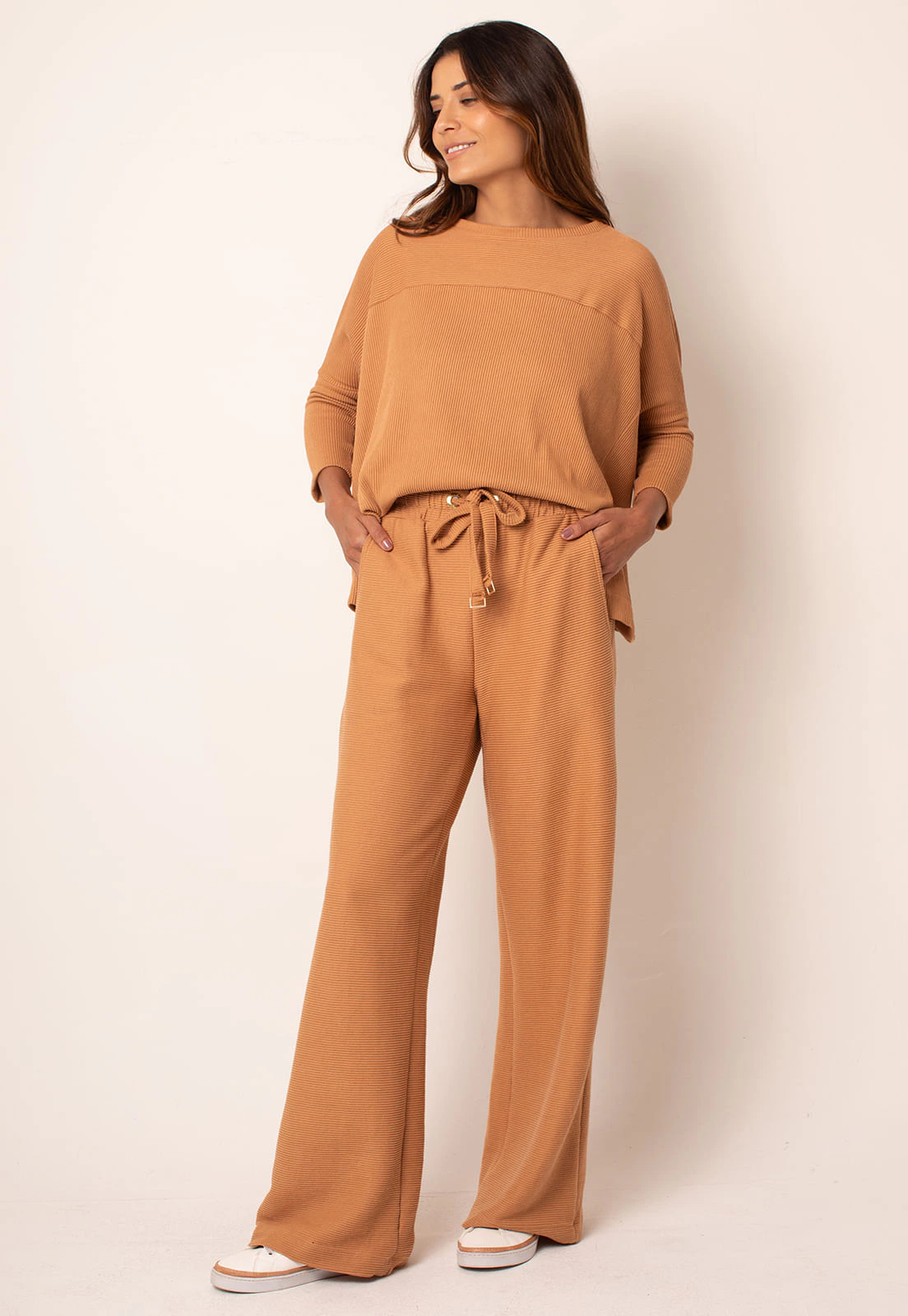 Calça Pantalona Duna Em Linho Ram