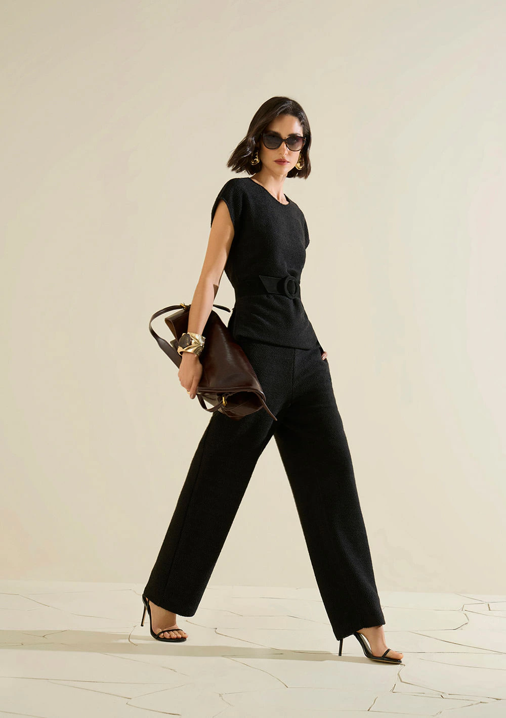 Calça Morena Rosa Reta Alta Preto