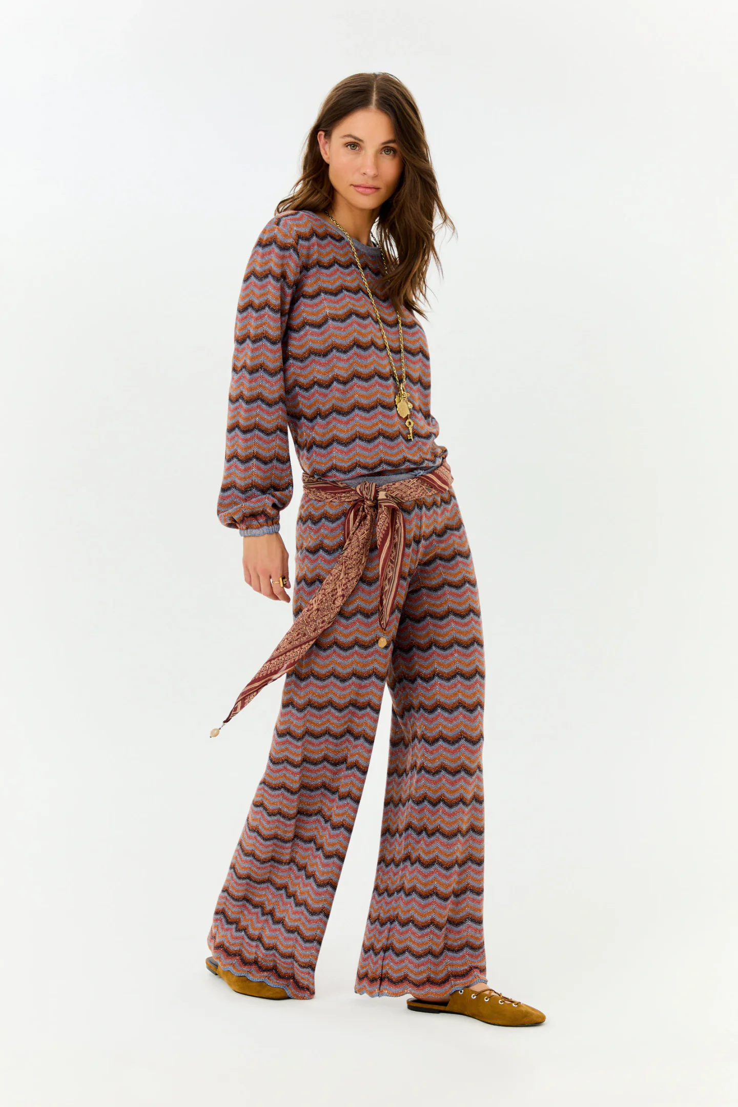Calça Tricot Chevron
