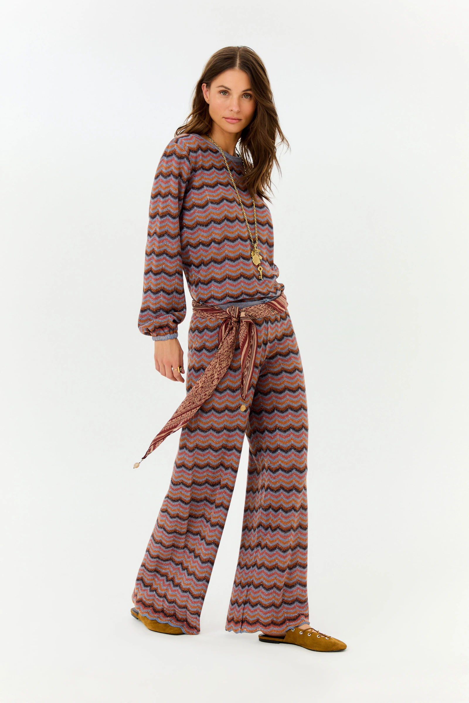 Calça Tricot Chevron