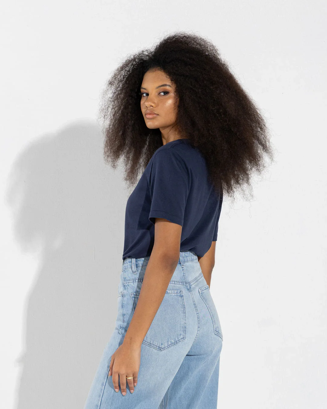 Camiseta Pima Gola U Feminina