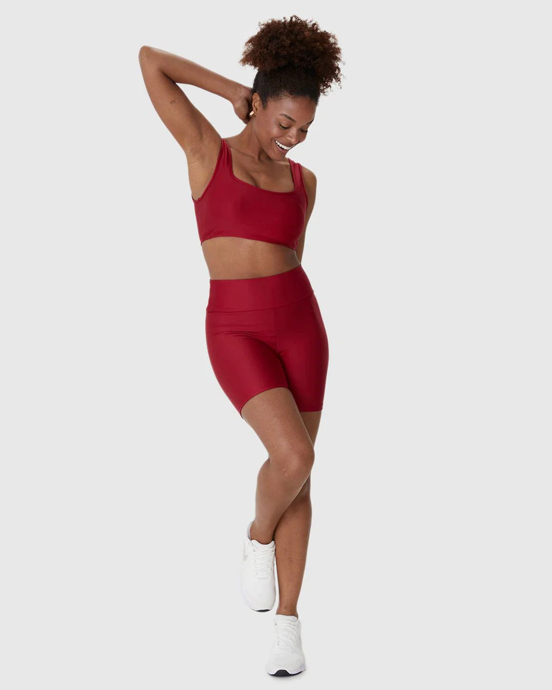 Shorts Esportivo Feminino Básico Em Malha Com Proteção UV50+ Malwee Active