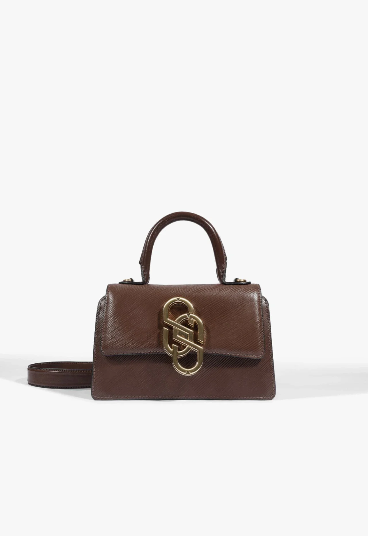 Bolsa Mini Satchel Soul Couro Marrom