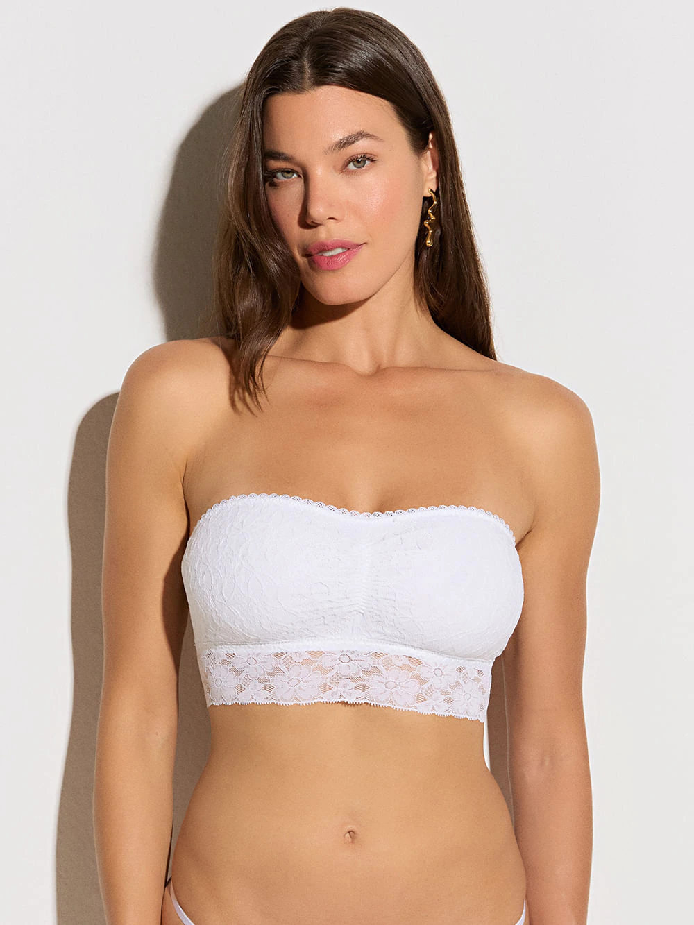 Top Faixa Sweet Lace Branco