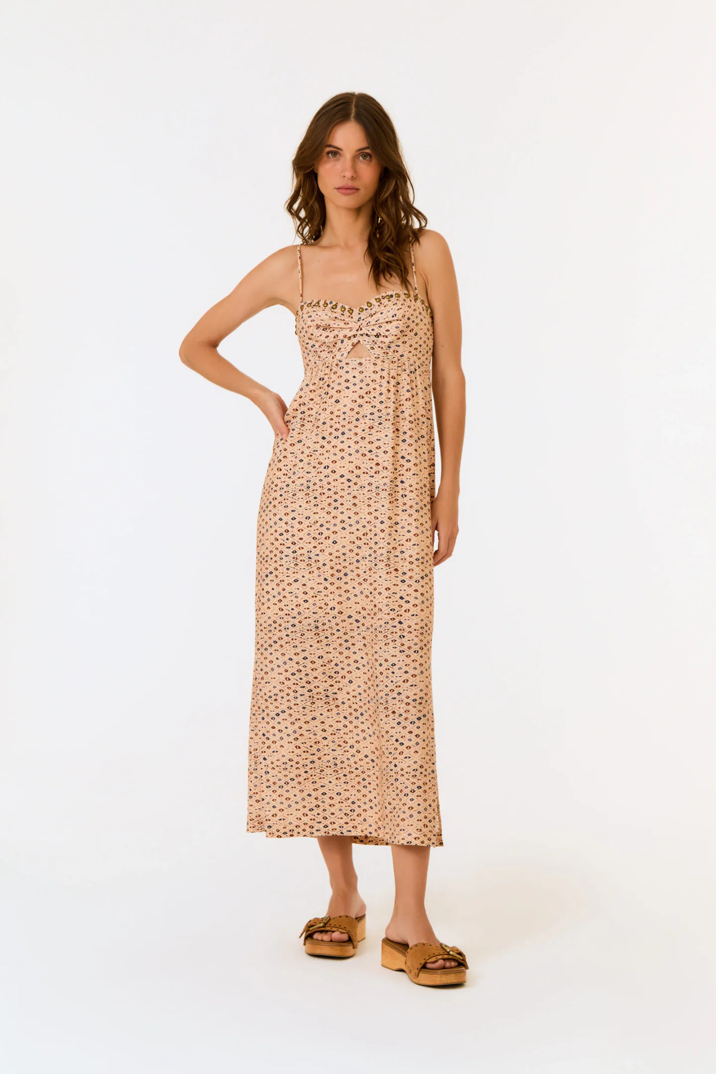 Vestido Alça Estampa Ink