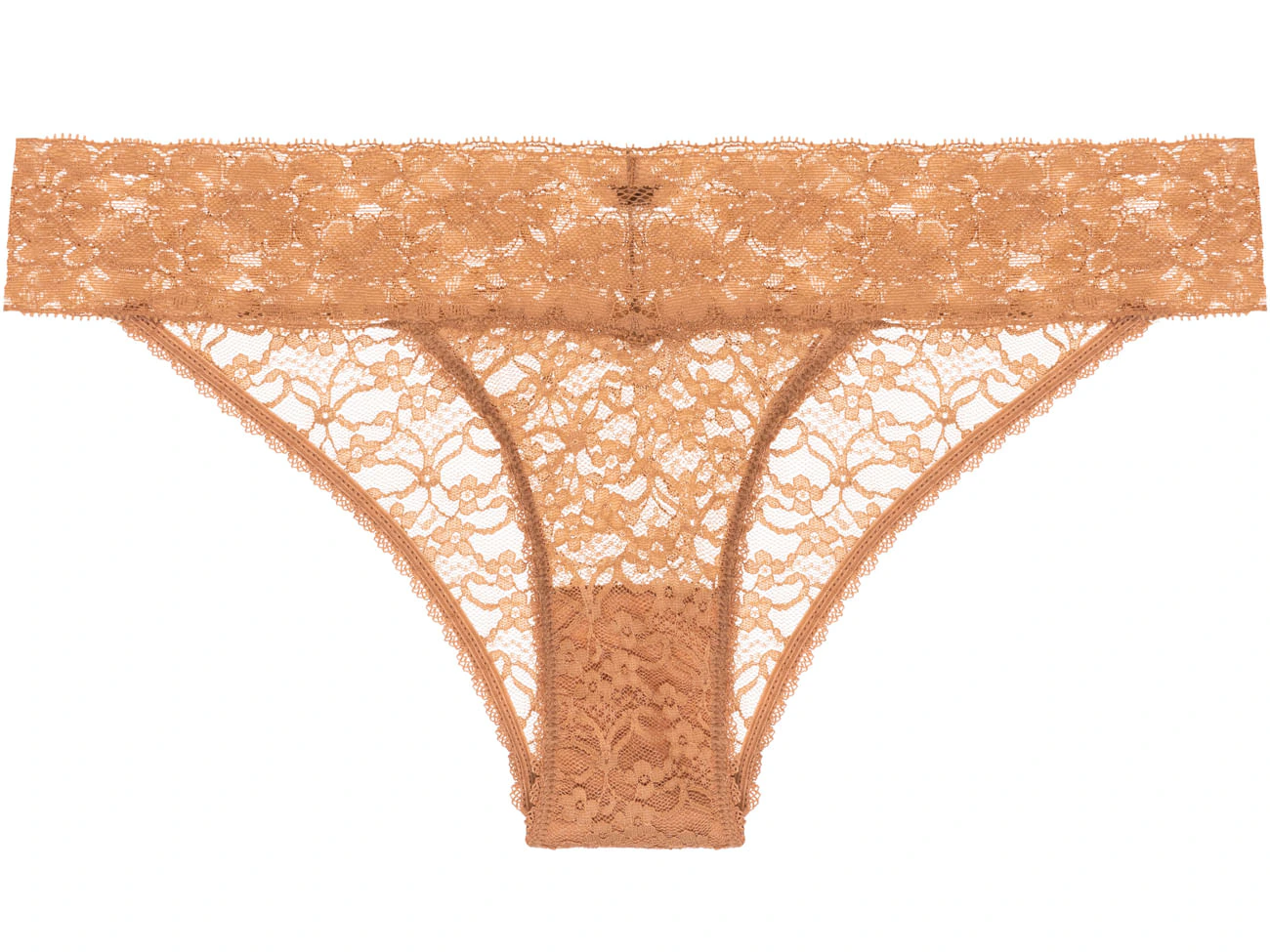 Calcinha Biquíni Renda Sweet Lace Caramelo
