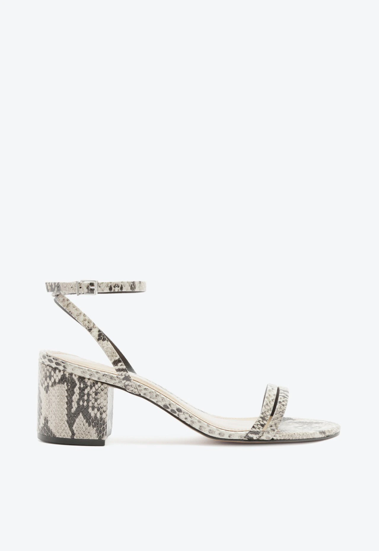 Sandália Altina Couro Animal Print