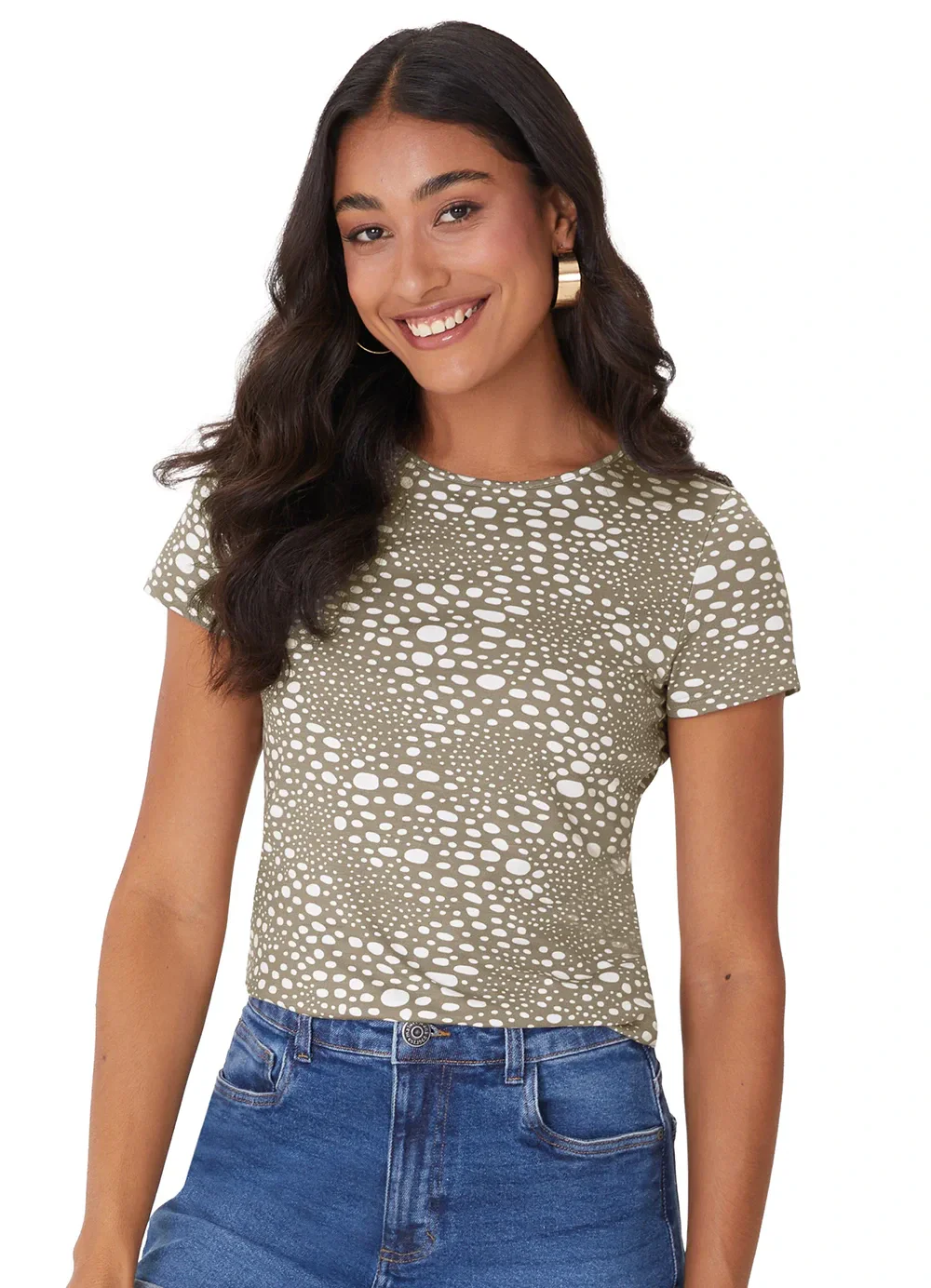 Malwee - Blusa Justa Geométrica Marrom