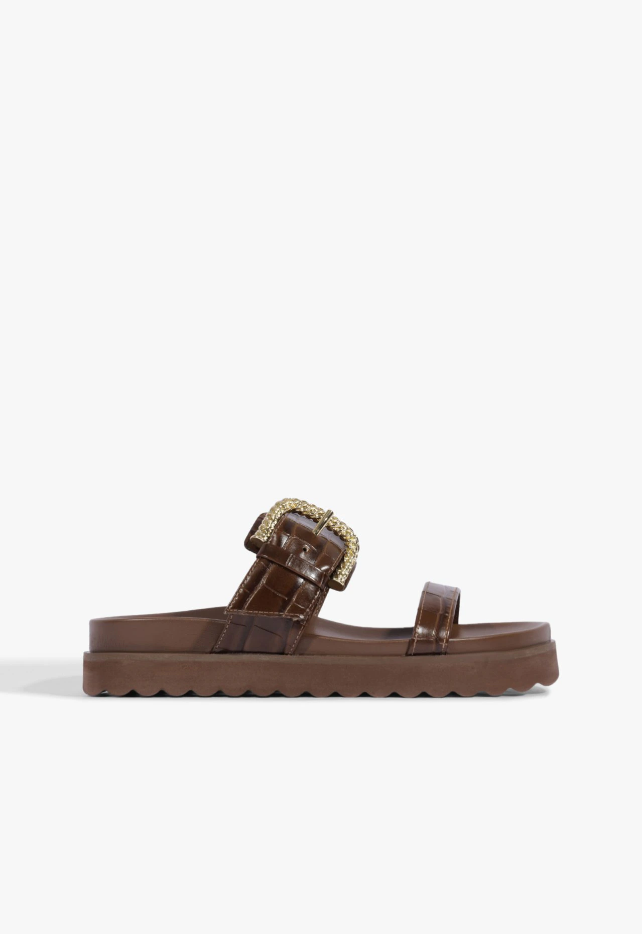 Papete Metal Buckle Marrom