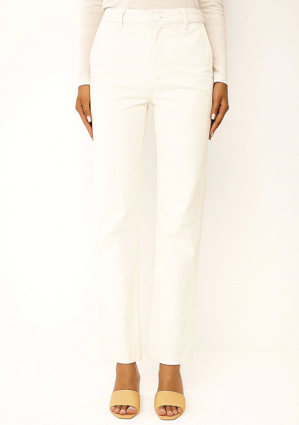 Calça Maria.Valentina Reta Média Off White