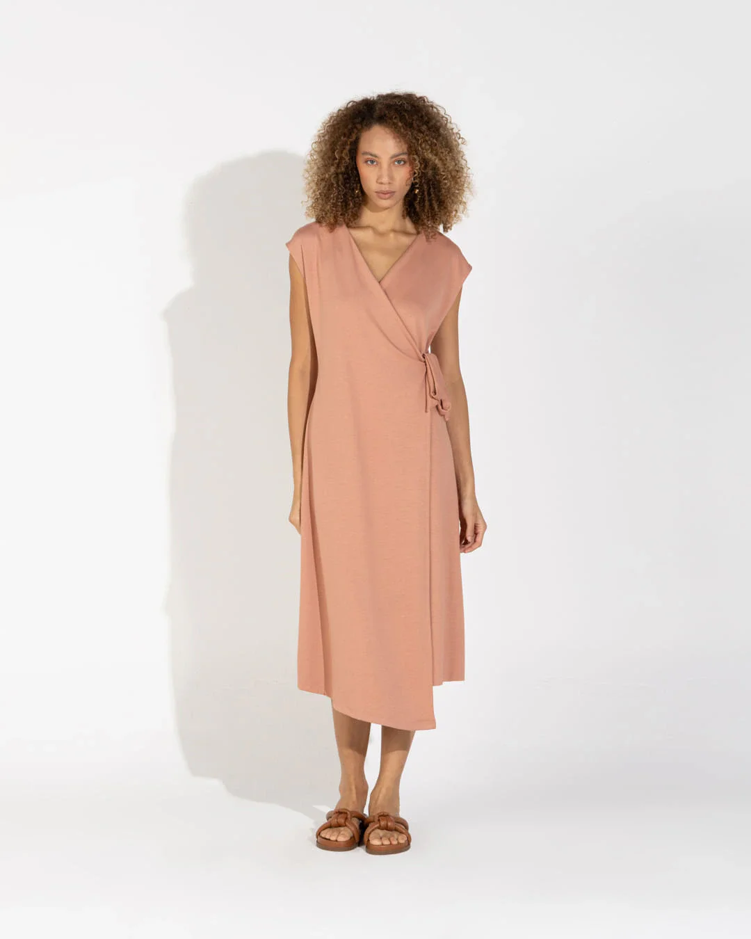Vestido Dense Viscose Transpassado