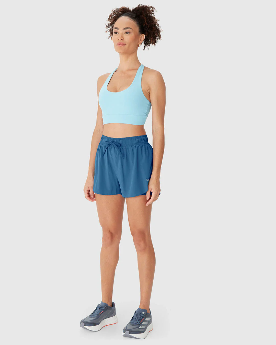 Shorts Esportivo Feminino Duplo Cadarço Funcional Em Tafetá Com Elastano Malwee Active