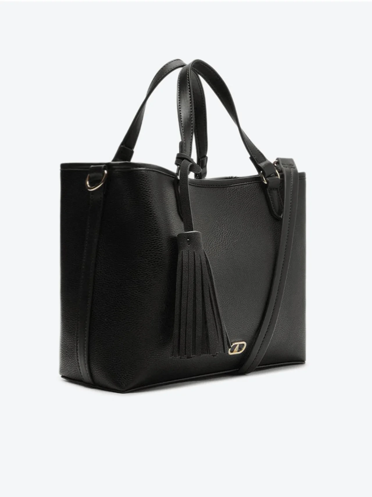 Bolsa Tote Média Barbicacho Preto