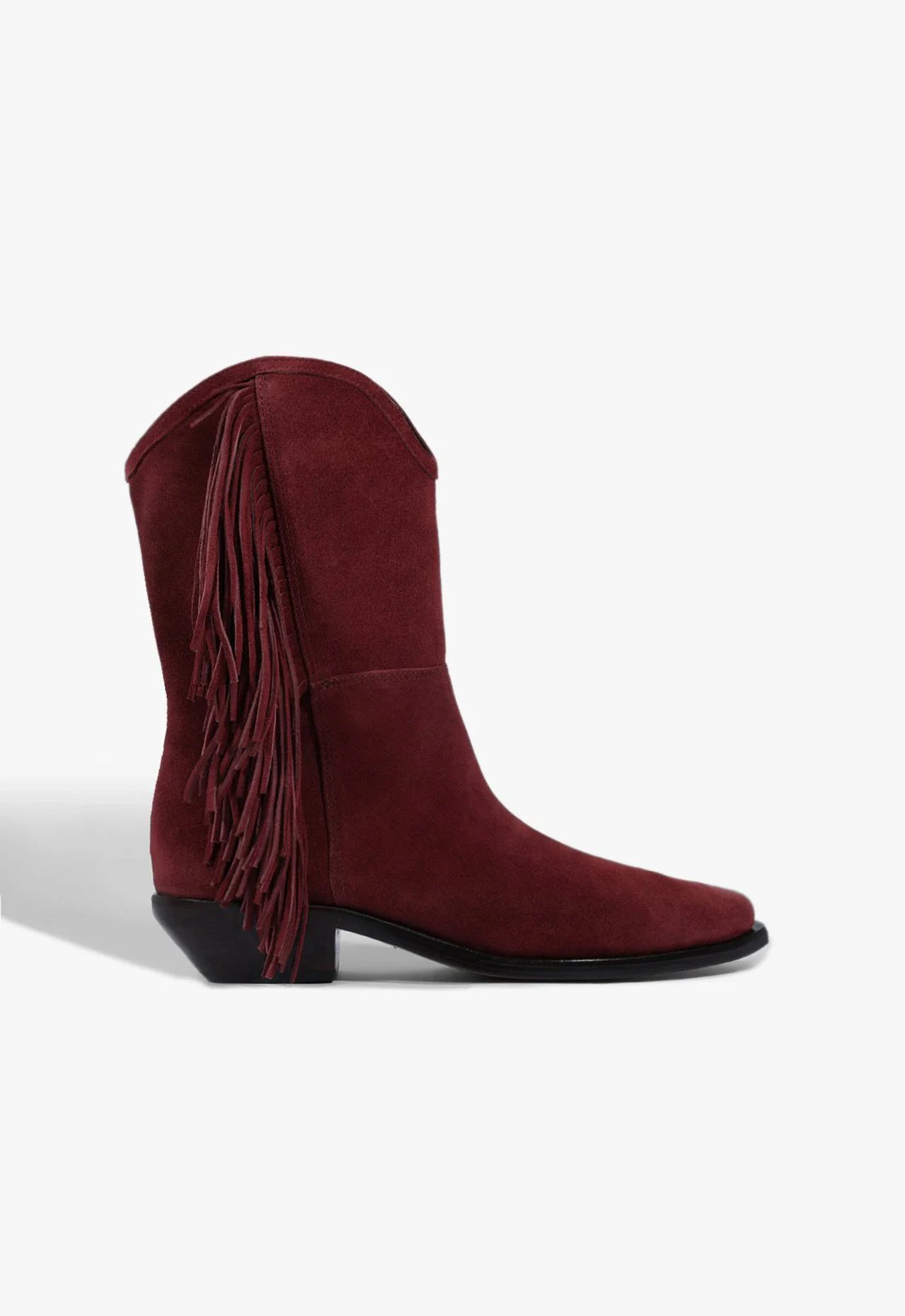 Bota Tess West Camurça Vinho