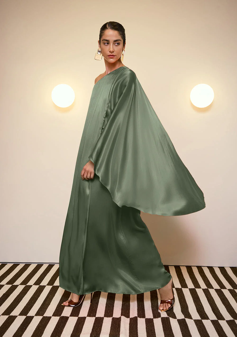 Vestido Um Ombro Só Vivace Verde