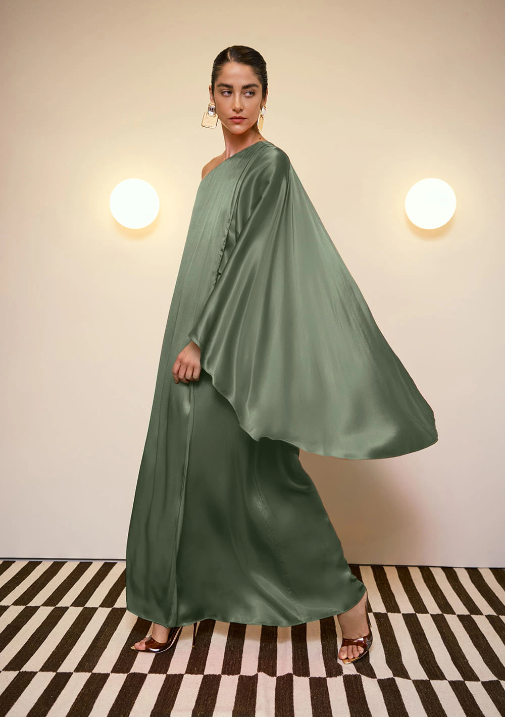 Vestido Um Ombro Só Vivace Verde