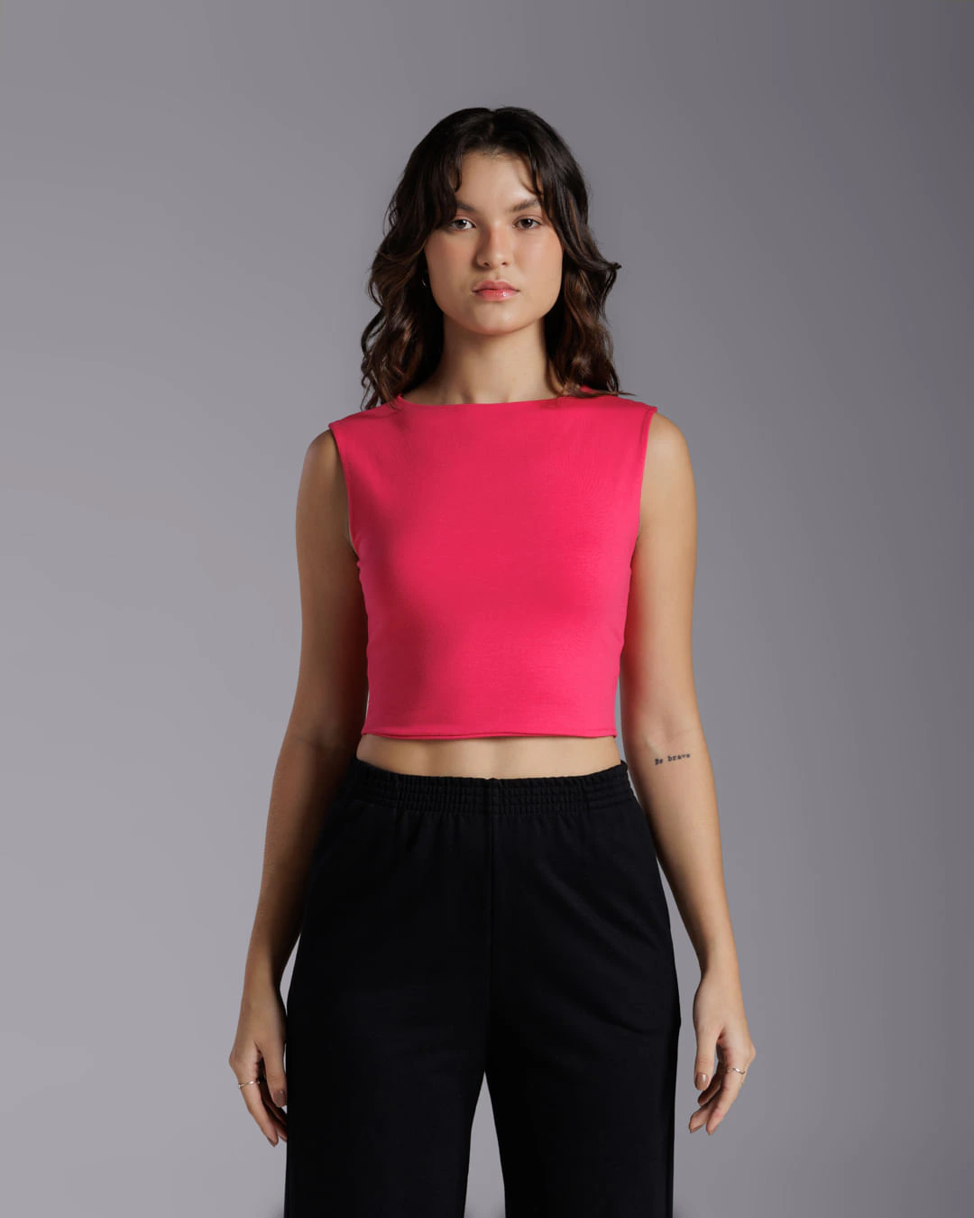 Top Cropped Cotton Tech Anti Odor Feminino - BASICAMENTE