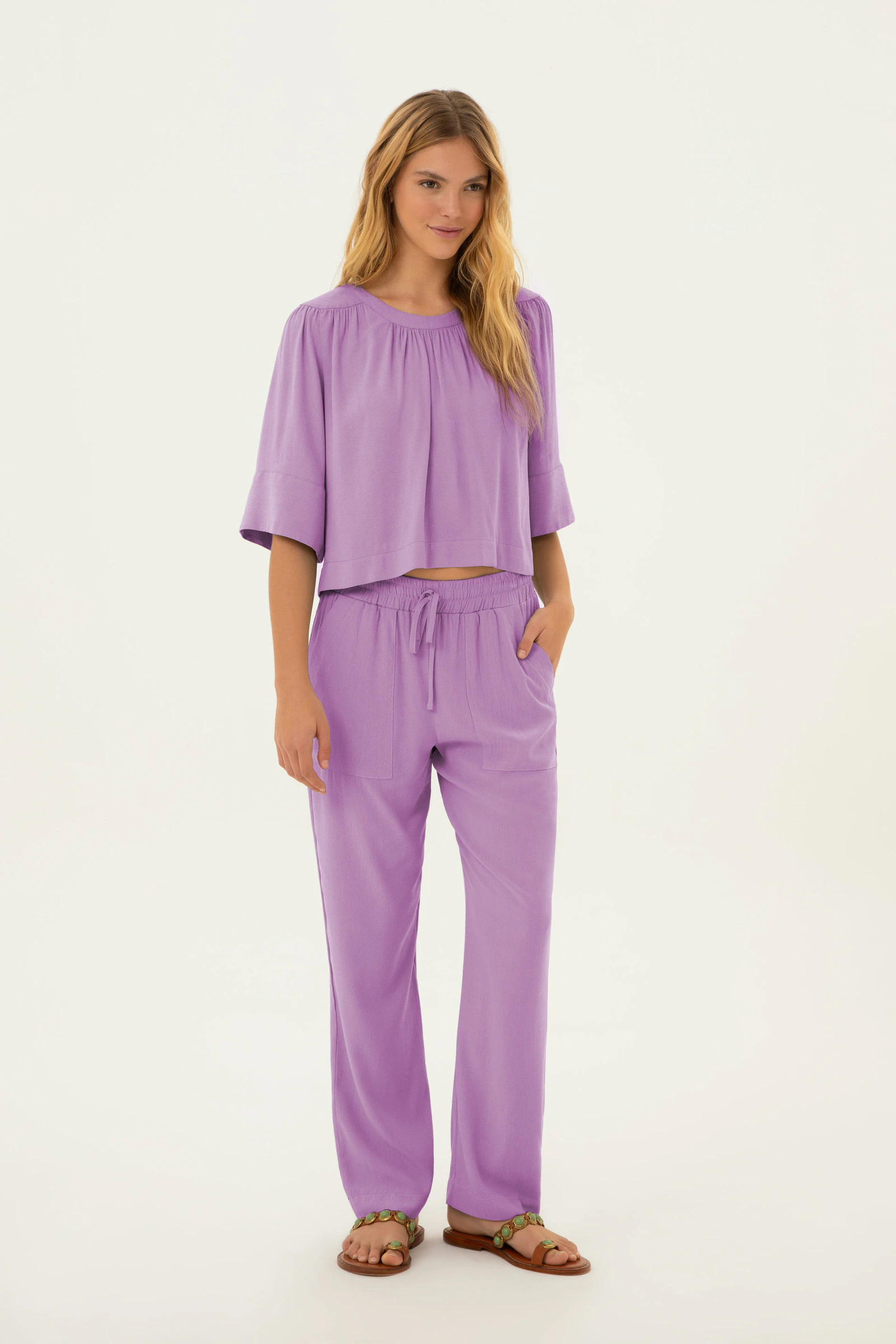 Calça Cos Elástico