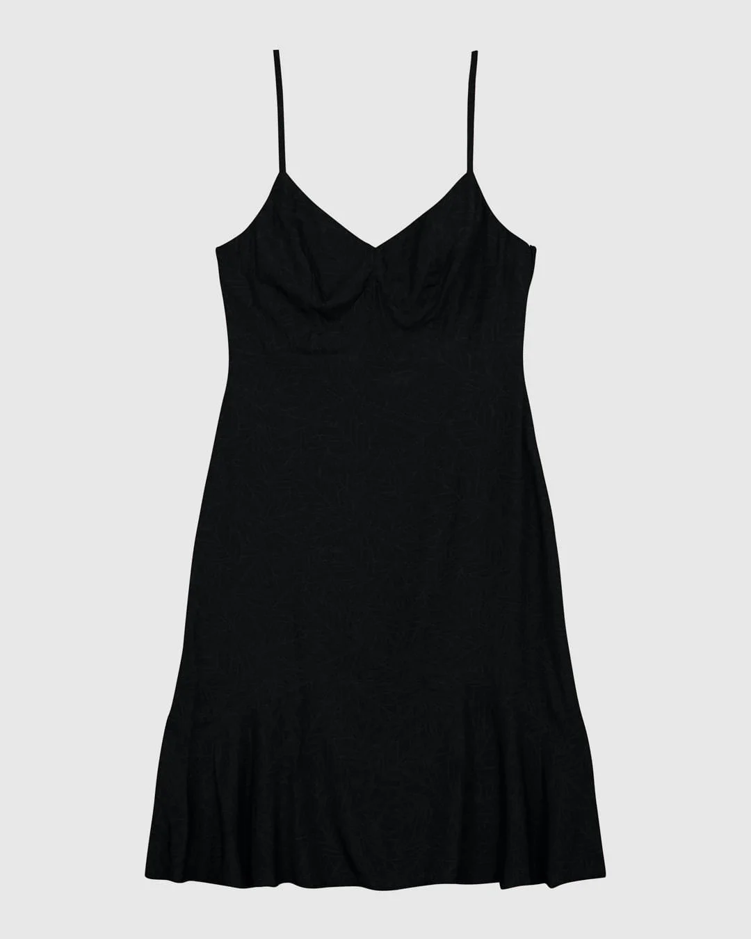 Vestido Feminino Evasê Decote V Alça Fina Em Viscose - ENFIM