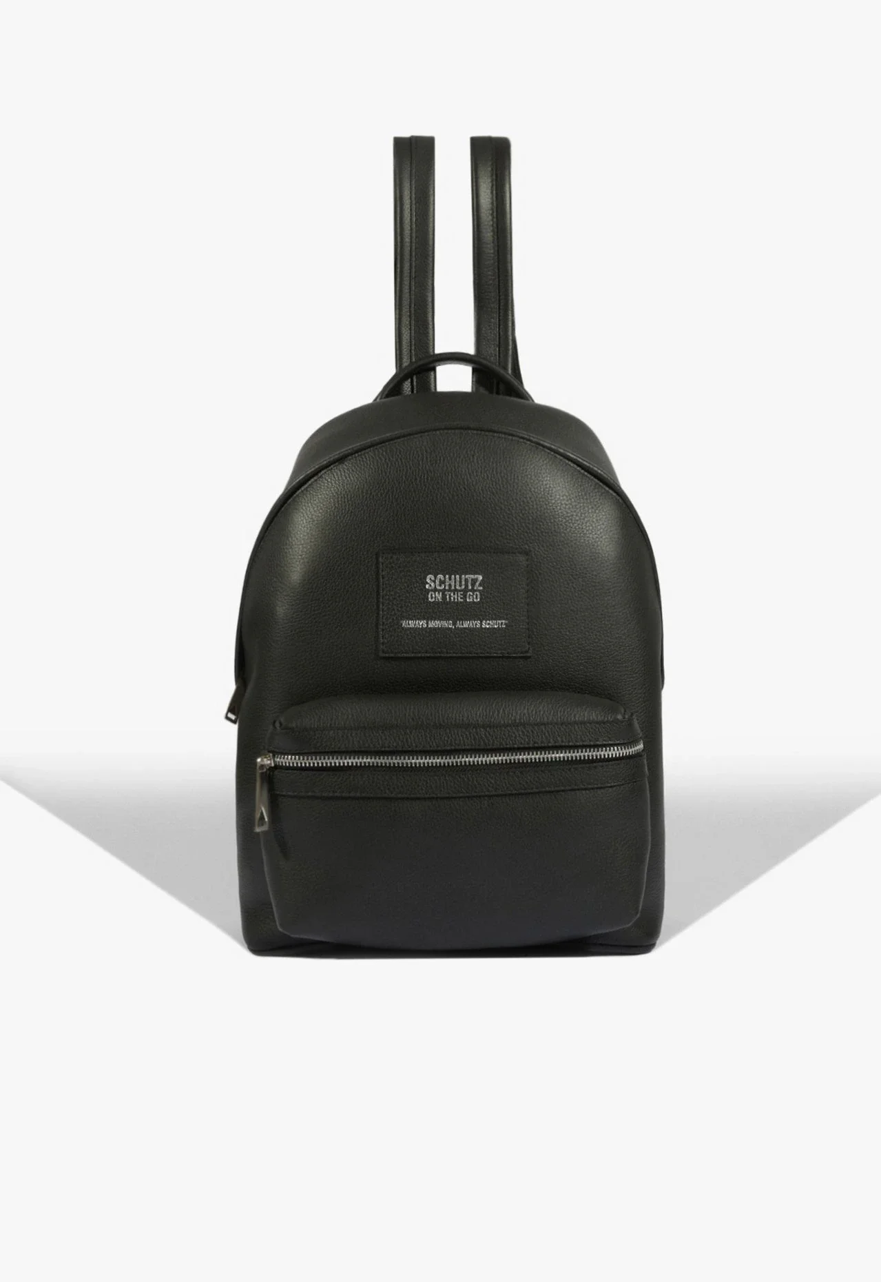 Mochila Schutz Travel Couro Preta