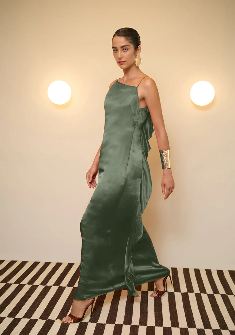 Vestido Longo Ajustado Vivace Verde