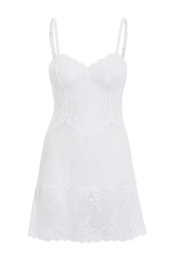 Camisola Curta Renda Embrace Lace Wacoal Branco