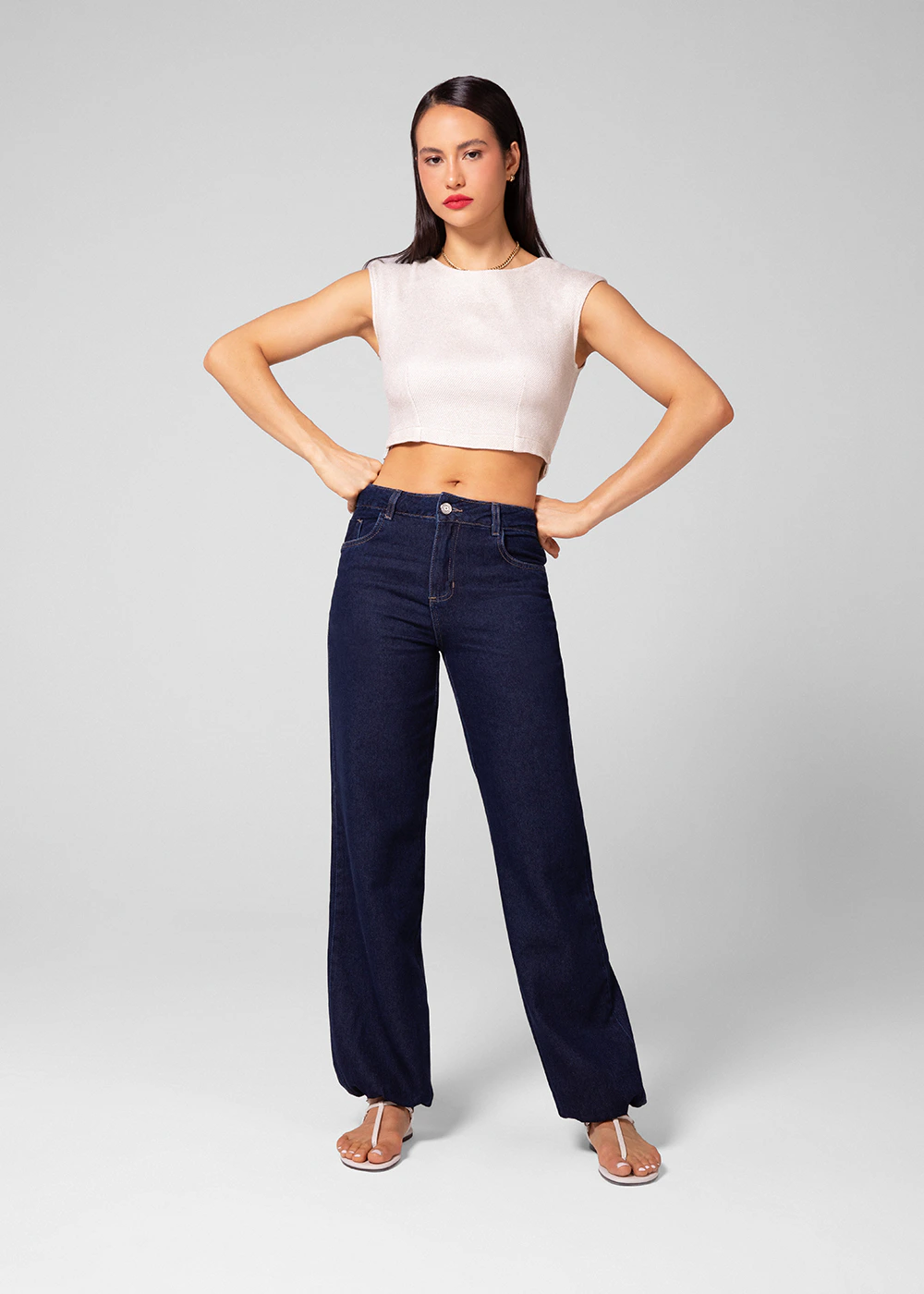 Calça Jeans Sawary Balonê - 281394 AZUL