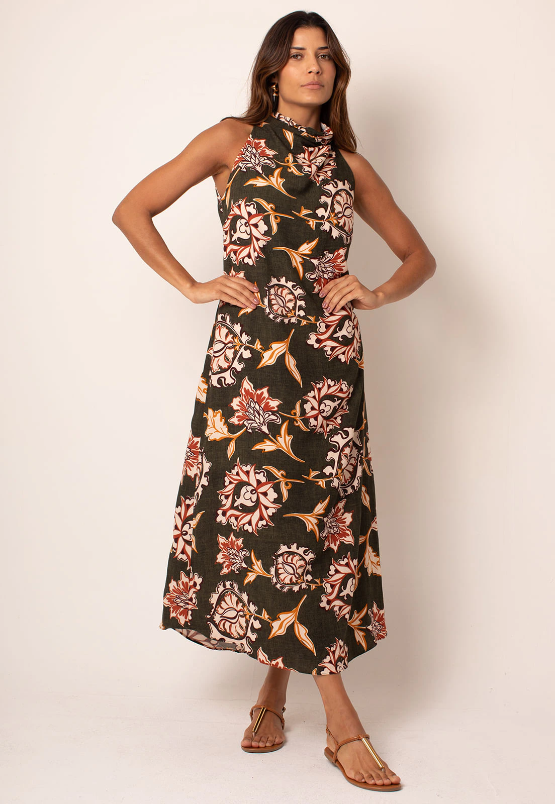 Vestido Universe Degradê Com Pregas - Kash
