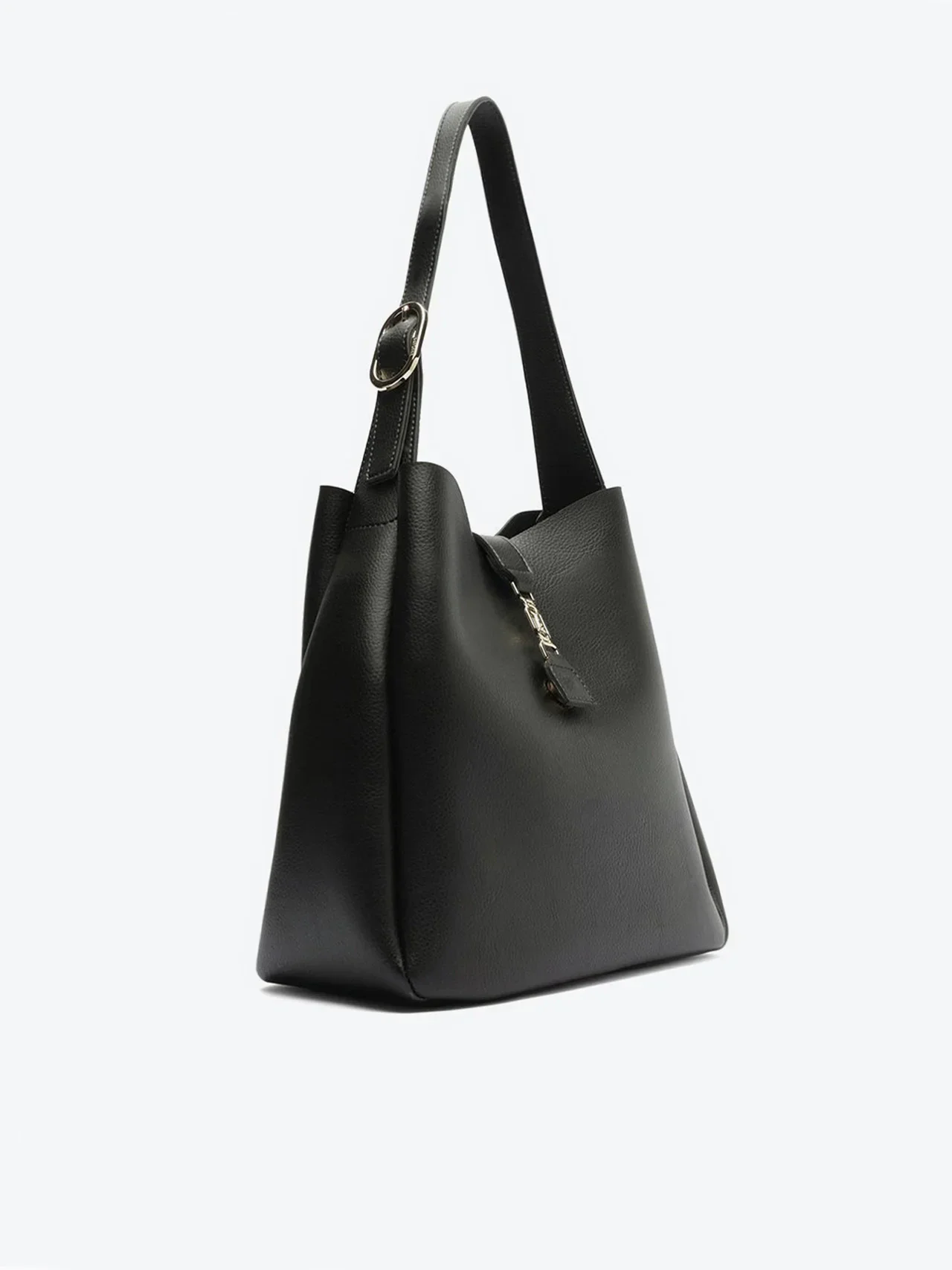 Bolsa Shopping Grande Hobo Pin A Preta