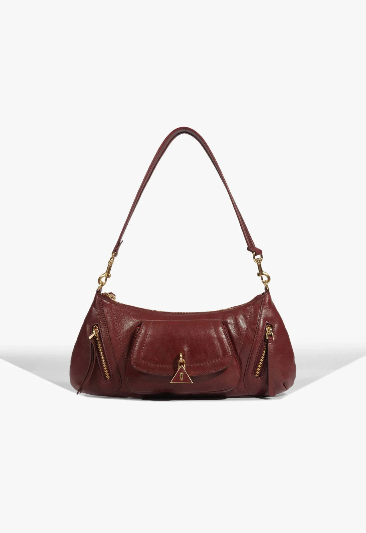 Bolsa Stone Couro Vinho