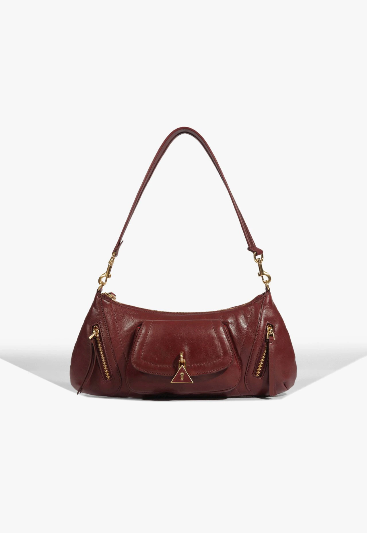 Bolsa Stone Couro Vinho