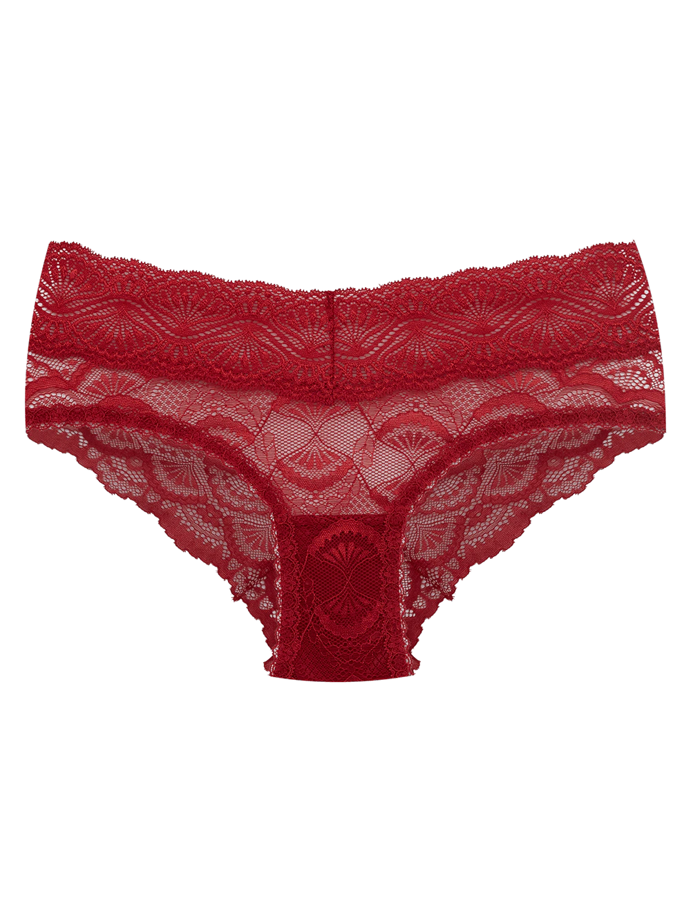 Calcinha Boyshort Renda Shiny Love Vermelho