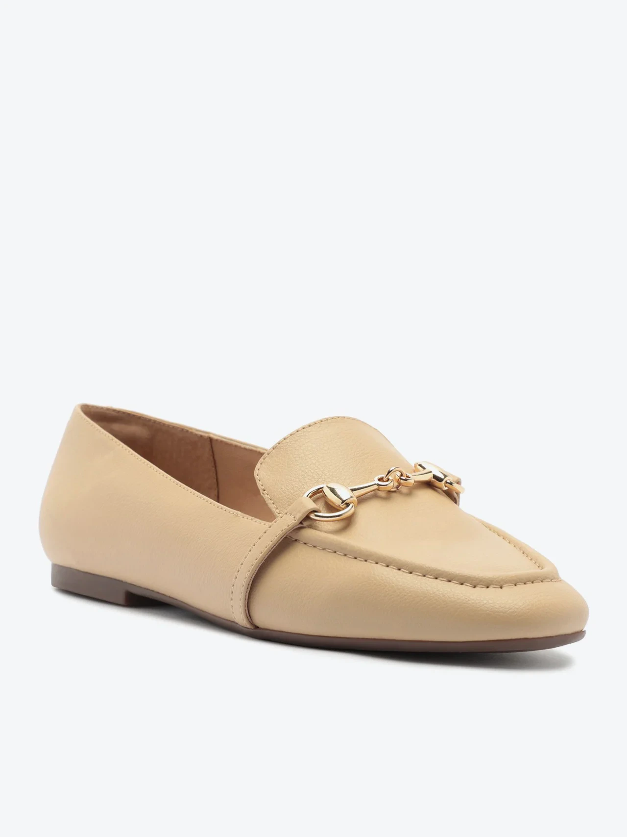 Mocassim Bridão Monocolor Bege