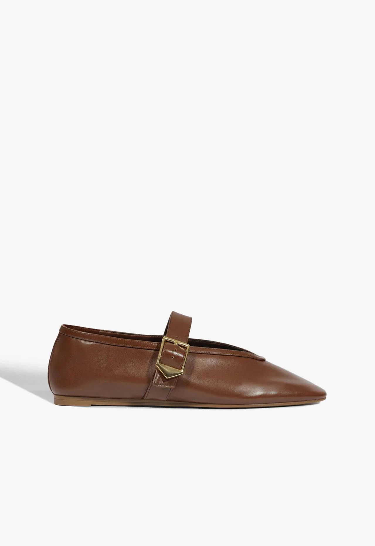 Sapatilha Vick Buckle Couro Marrom