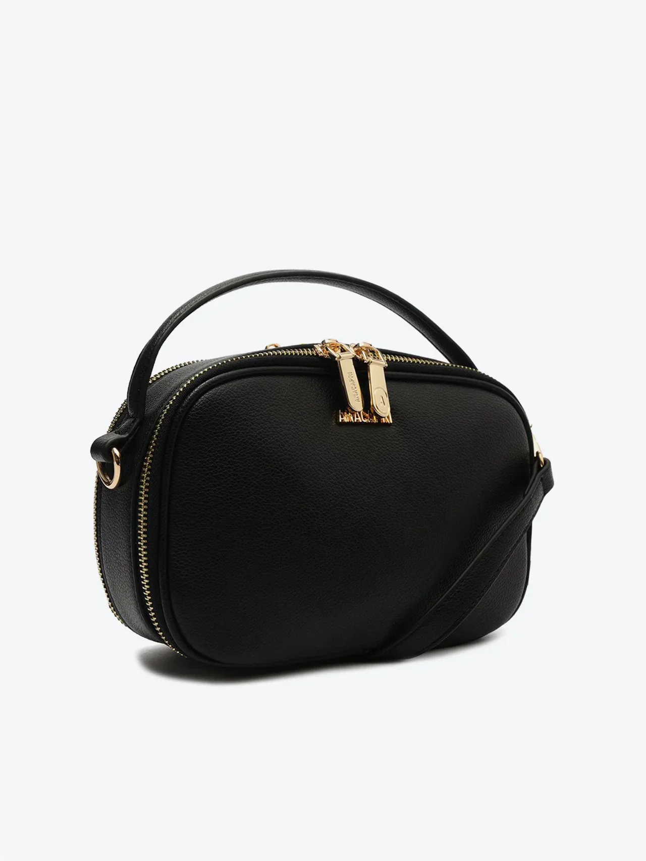 Bolsa Tiracolo Média Alça Redonda Preta