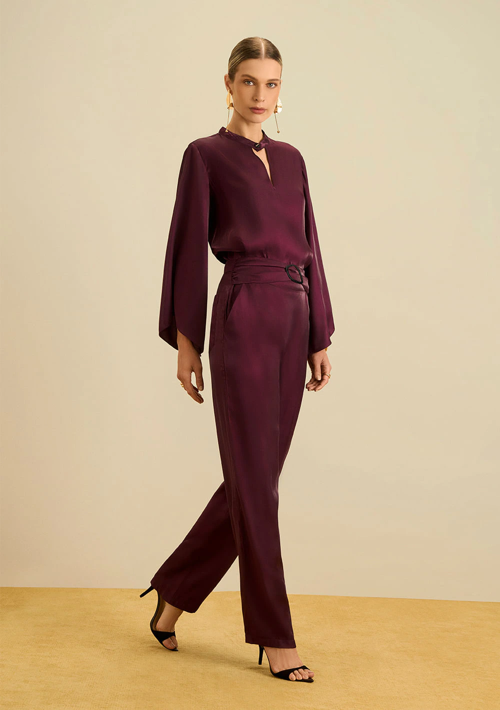 Calça Maria.Valentina Reta Alta Roxo