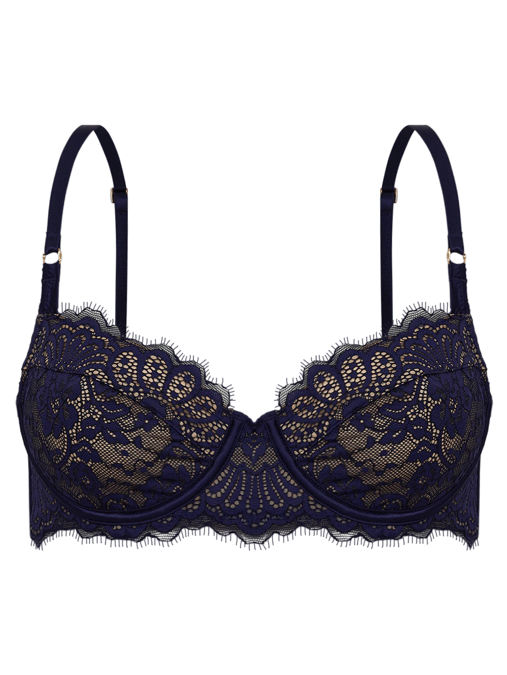 Sutiã Cobertura Total Underwire Renda Love Affair Evening Blue
