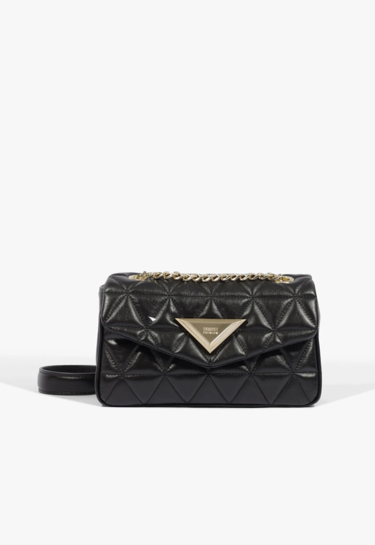 Bolsa Tiracolo Média 944 Couro Preta