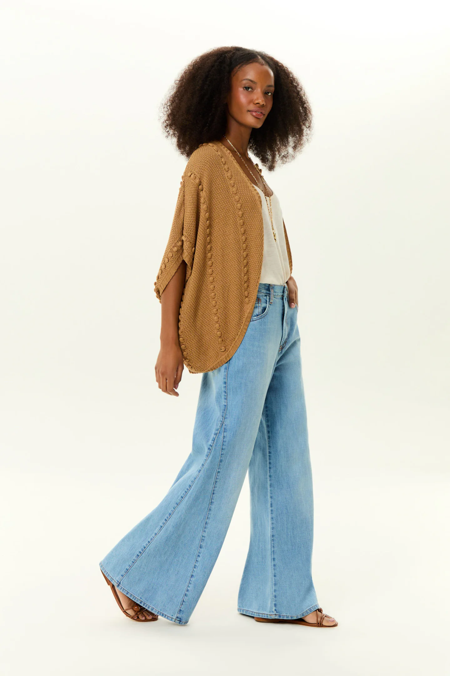 Calça Jeans Pantalona Nesgas