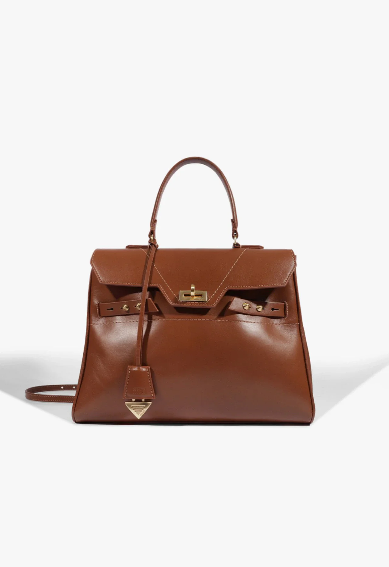 Bolsa Hailey Média Couro Marrom