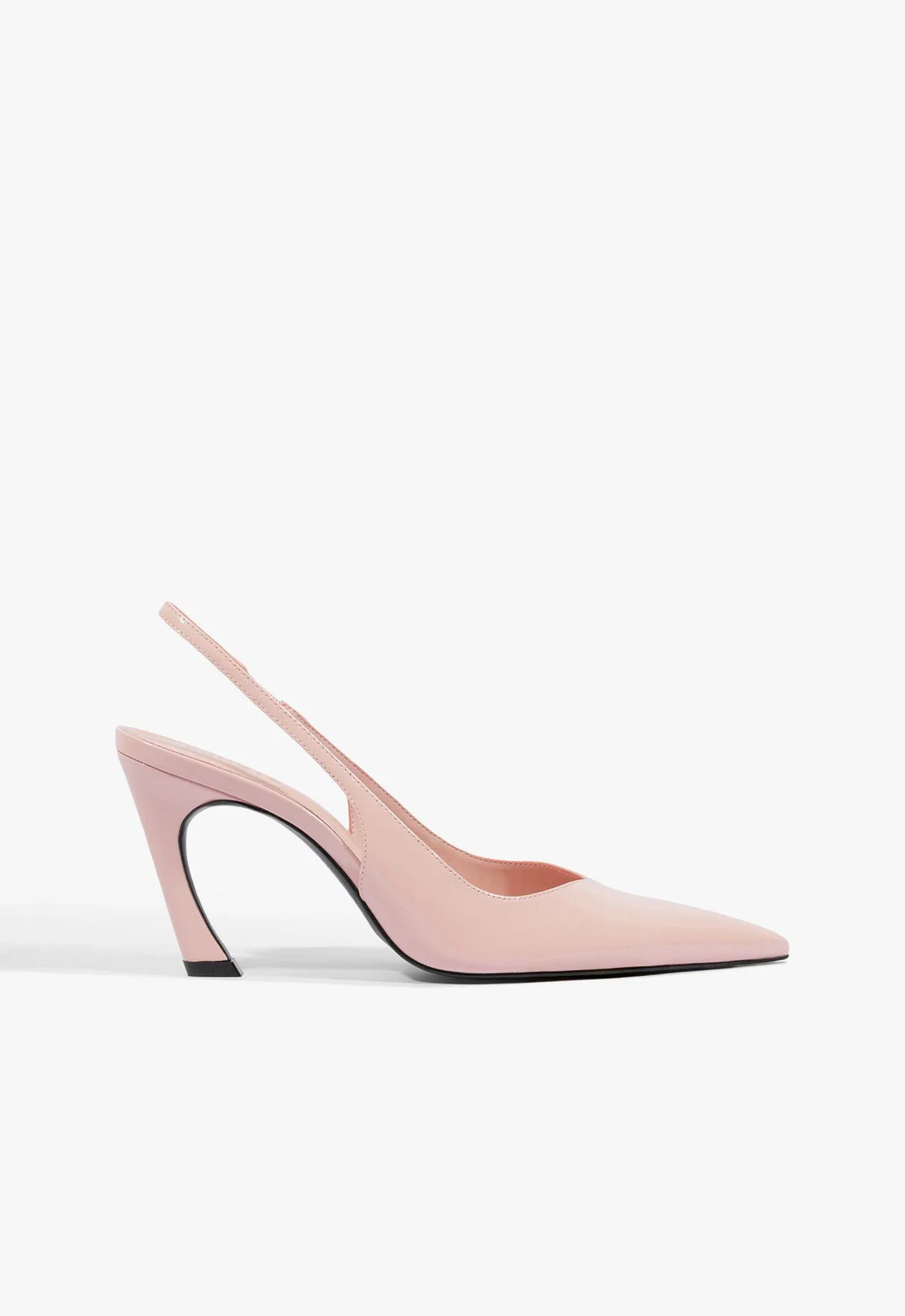Mule Lexi Sling Wild Couro Rosa