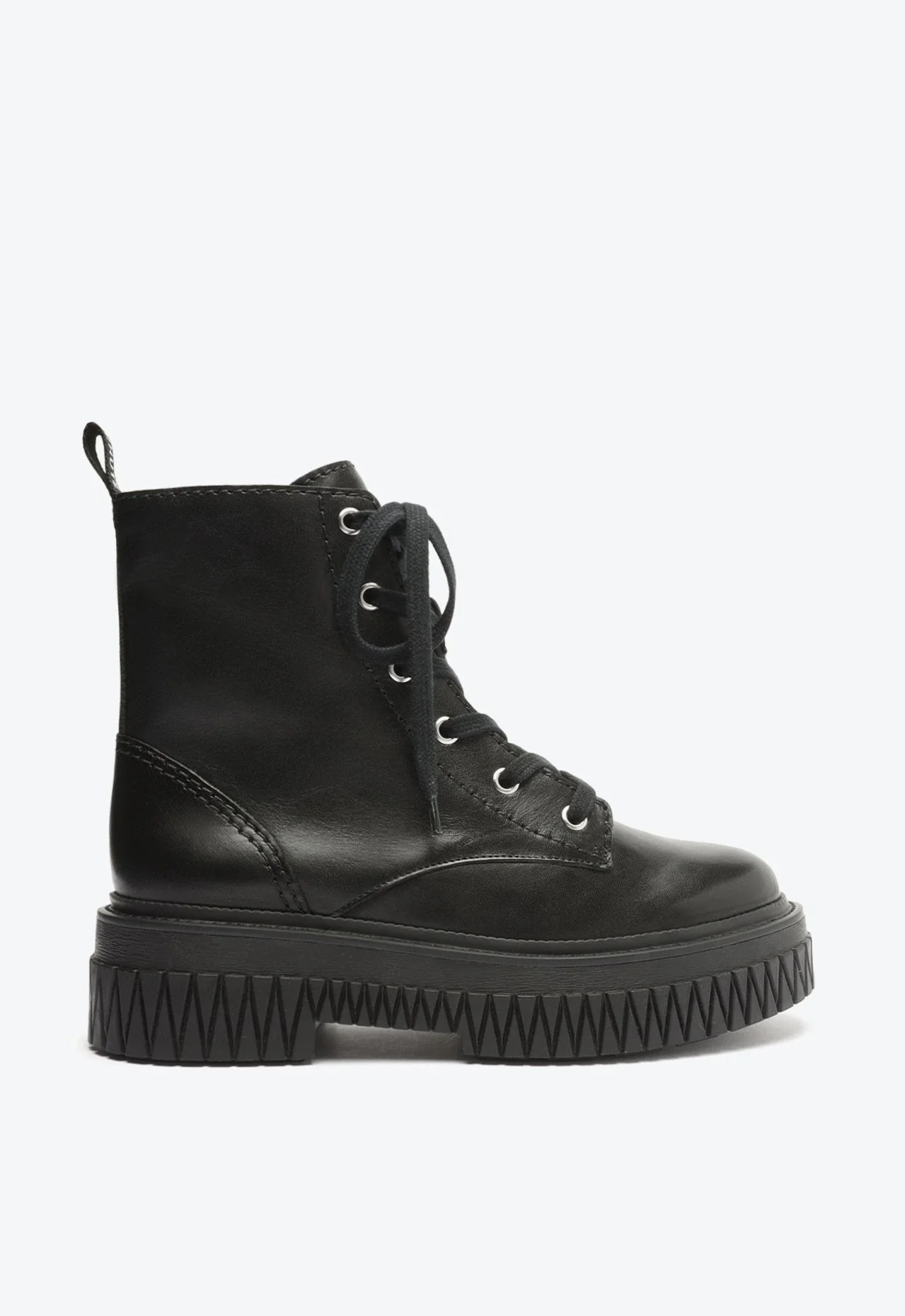 Bota Coturno Jordan Couro Preta