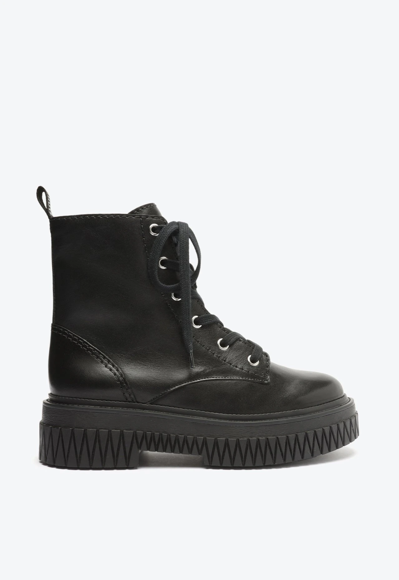 Bota Coturno Jordan Couro Preta